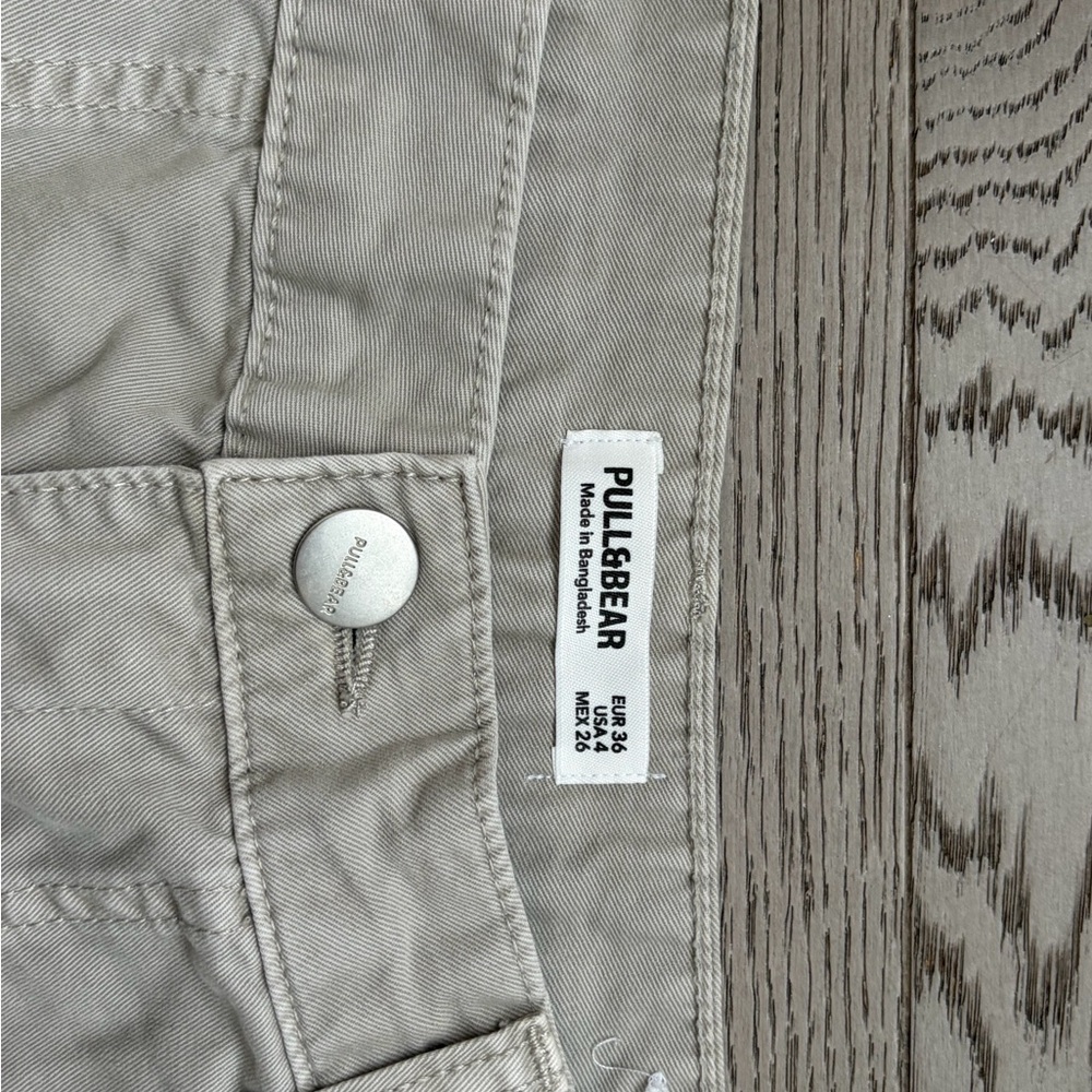 Pull&Bear Light Beige High-Waist Trousers
